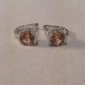 Jewelry - 18K WGF Morganite Topaz Zircon Earrings 2.04tcw Jewelry - 18K WGF Morganite Topaz Zircon Earrings 2.04tcw